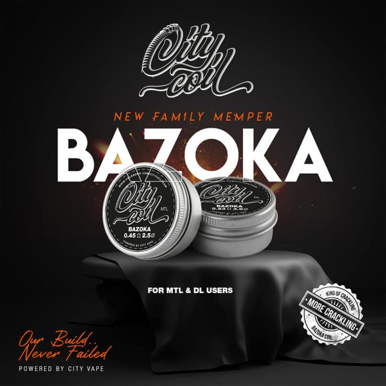 CITY COIL MTL BAZOKA 0.45 OHM BOX OF 2 COILS | سيتي كويل ريبلد
