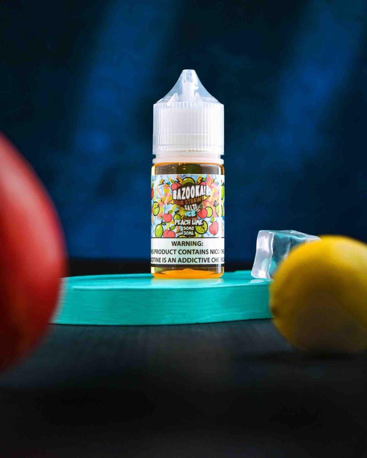 Peach Lime Ice Sour Straws Bazooka Salt | بازوكا بريميم ليكويد Peach Lime Ice Sour Straws Bazooka Salt | بازوكا بريميم ليكويد